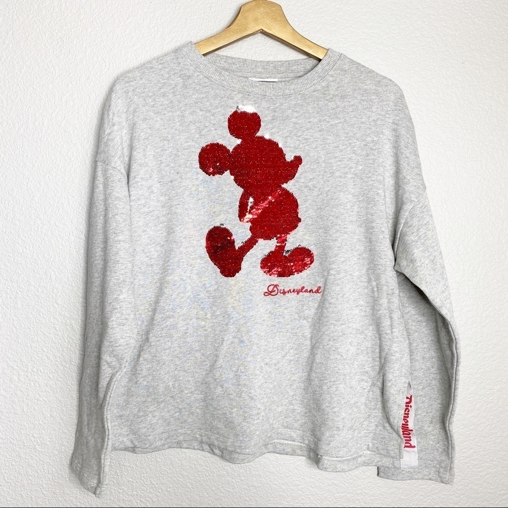 Disney- Mickey Reversible Sequin Sweatshirt - Sm